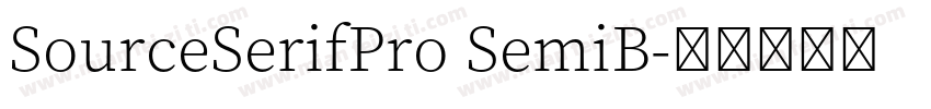 SourceSerifPro SemiB字体转换